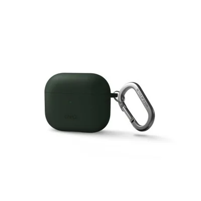 Uniq Nexo Active Hybrid Silicone Hang Case With Sports Ear Hooks For Airpods 3 - Green